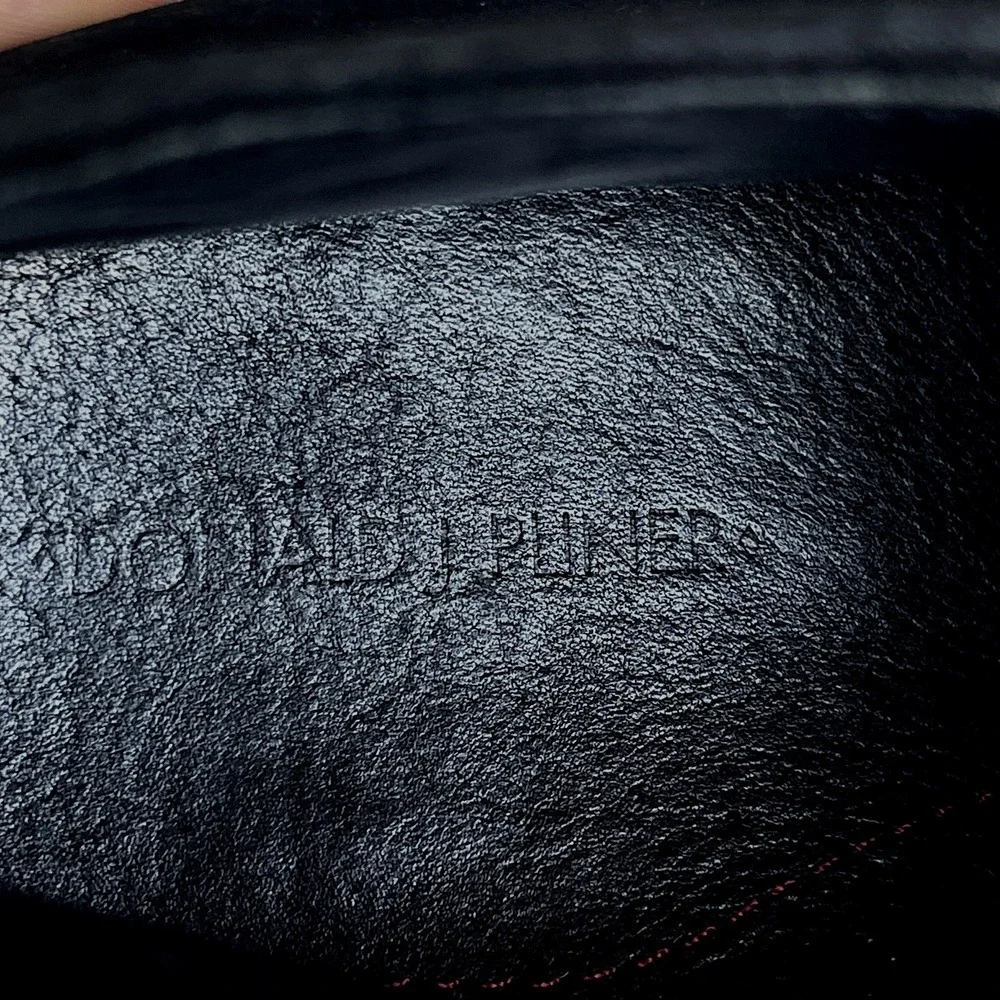 Donald J. Pliner Saks 5th Ave Mens Black Suede Ankle Boots Size 41 Red‎ Thread